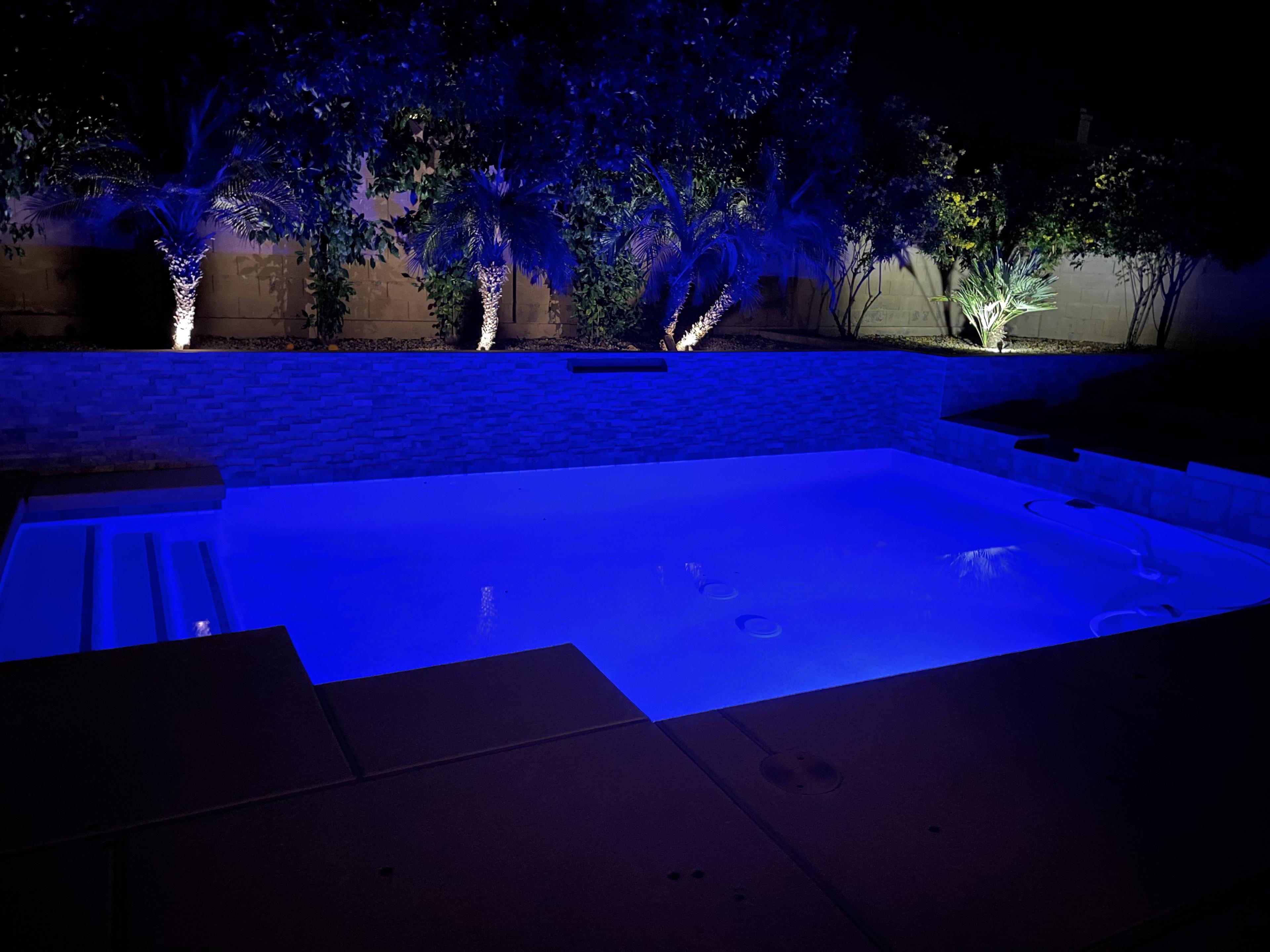 Beautiful Arizona pool maintained by Island Life Pools and Spas